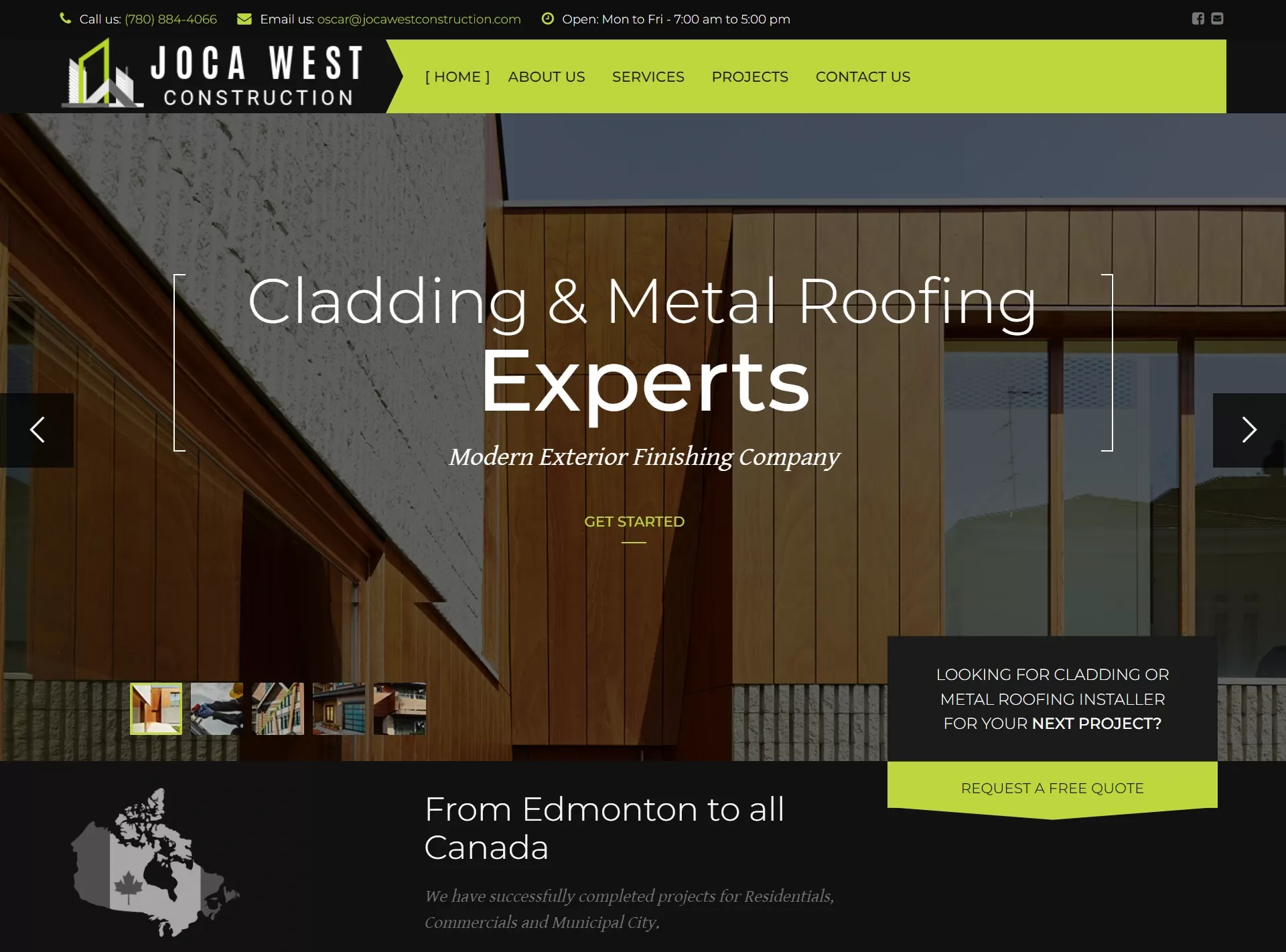 siding and roofing website