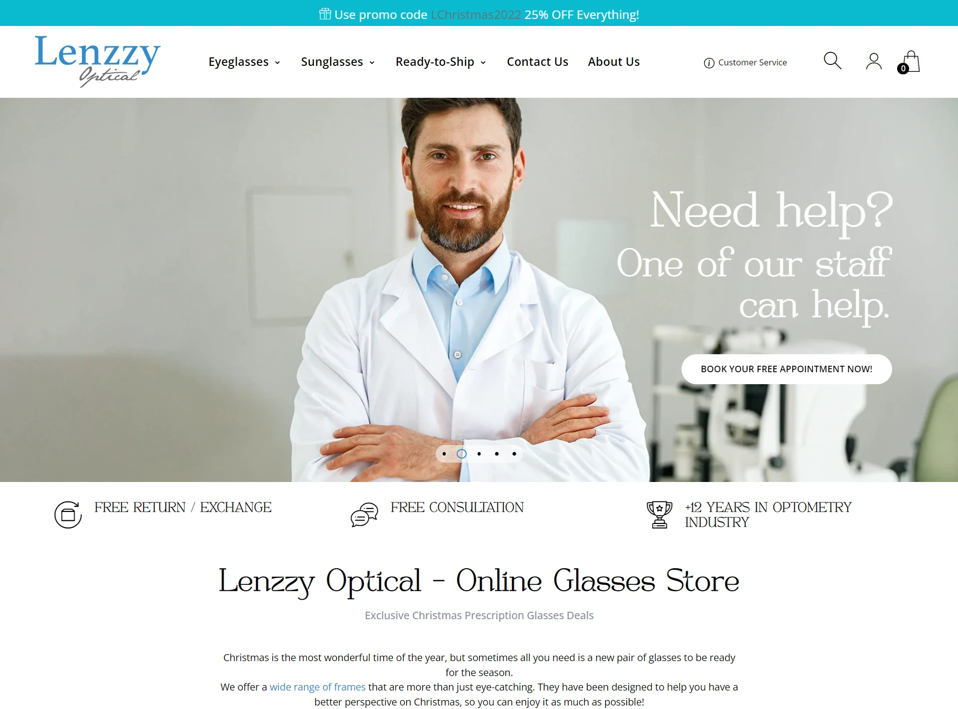 Optical website online store